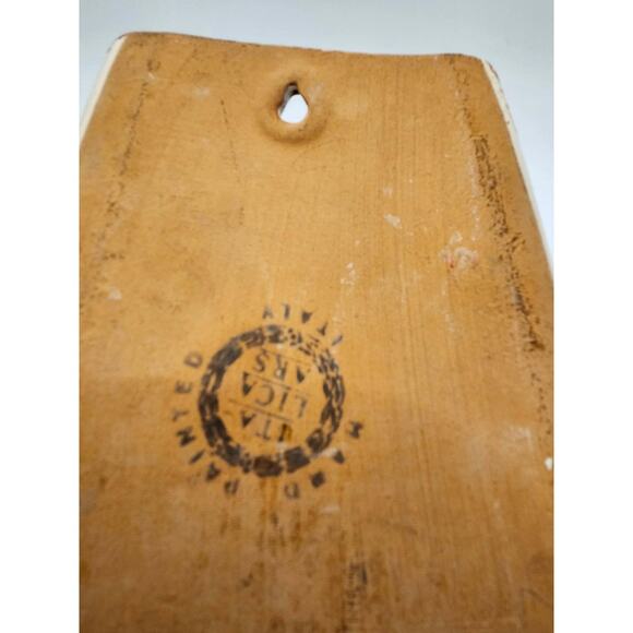 Vintage Italica ARS Pottery Wall Pocket Hand Painted Italy Tuscan Decor - Picture 4 of 11